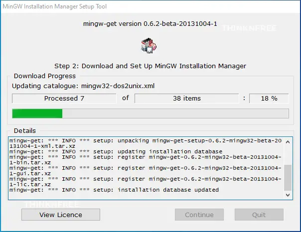 Download and Set Up MinGW Installation Manager