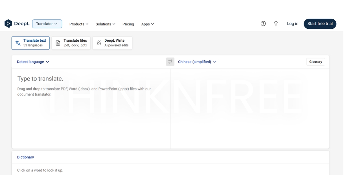 DeepL Translator English to Chinese