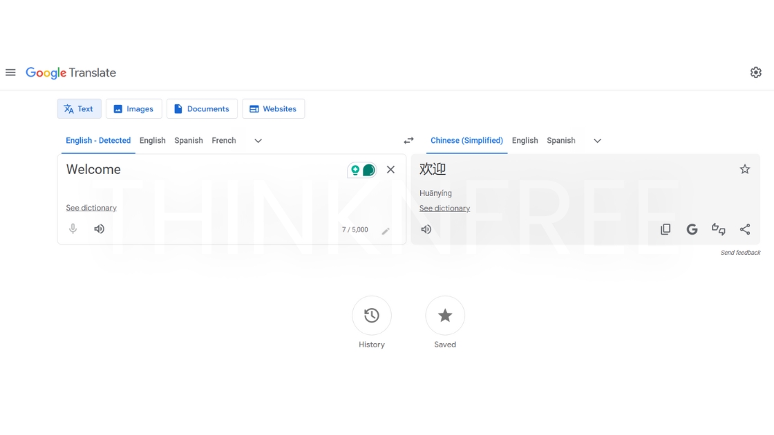 Using Google Translate app for Chinese to English translation