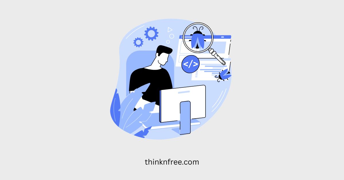 An illustration of a software engineer collaborating with AI tools to write better code.