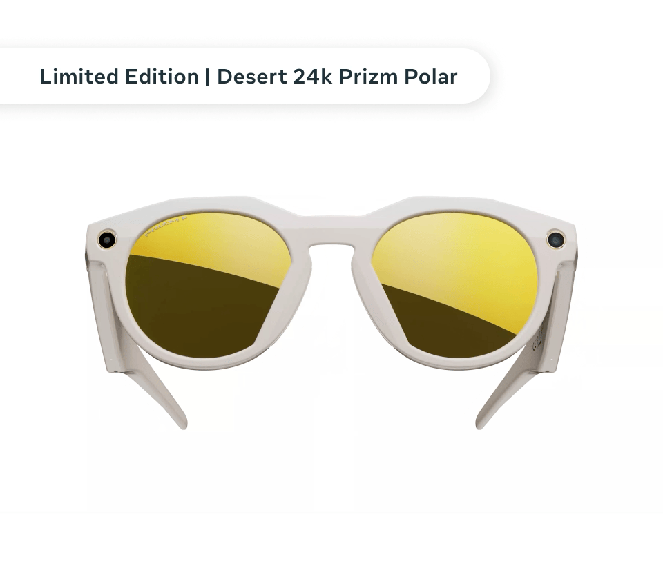 Oakley Meta HSTN smart glasses - Limited Edition | Desert 24K Prizm Polar