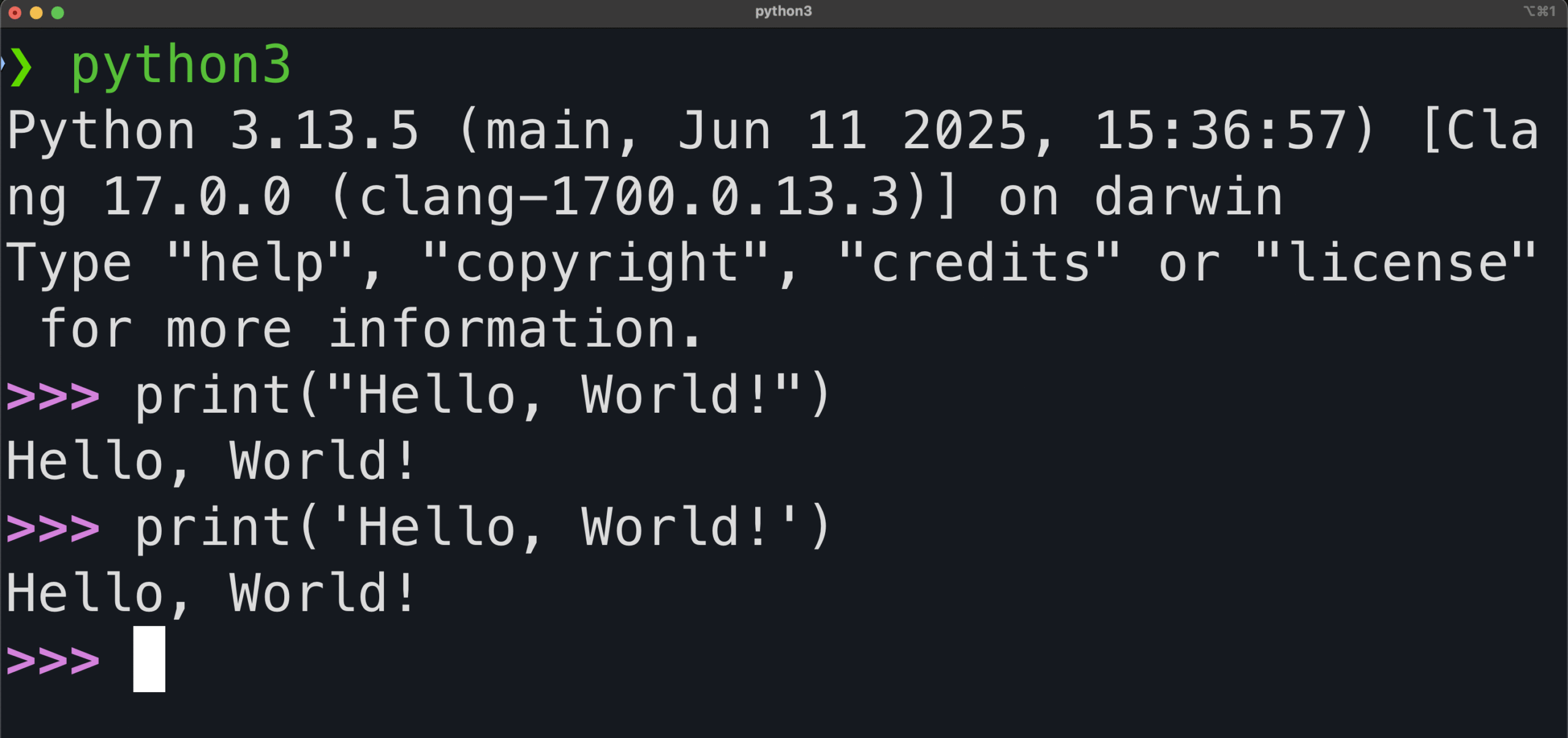 python programming hello world program using python shell