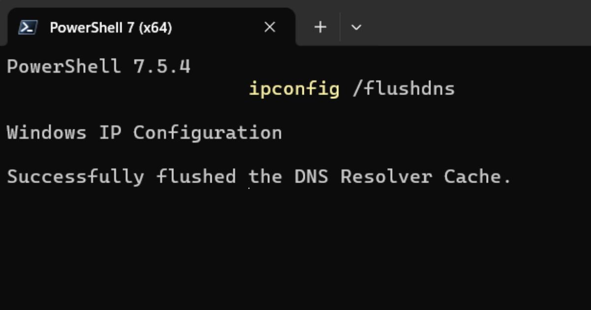 DNS Flush Command - DNS Cache Clear