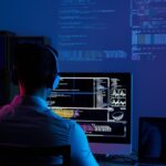 A Man and Terminal console Featured